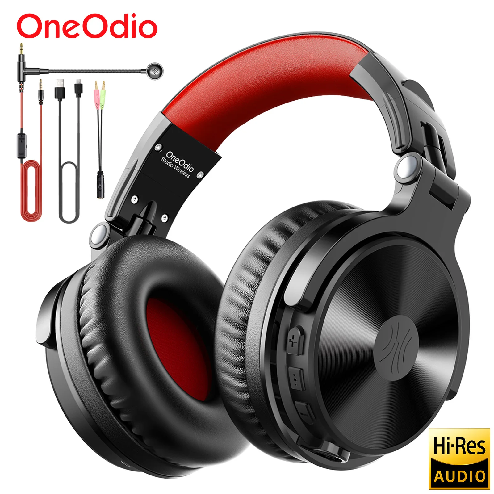 Oneodio Wireless Bluetooth 5.2 Headphones 110Hrs + Stereo Wired Gaming…