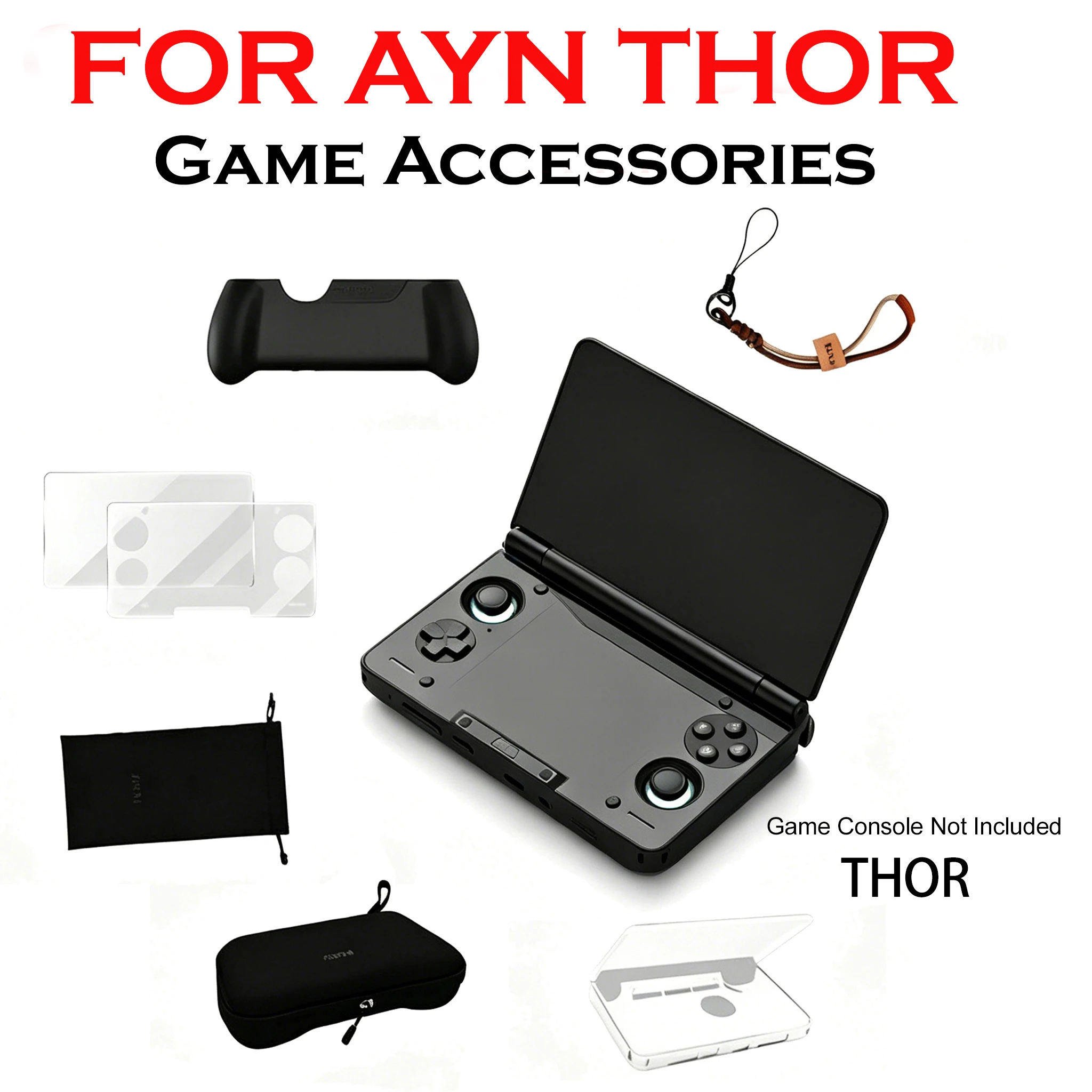 AYN THOR Dual Screen Flip Up Handheld Device Gaming Accessories Protective…