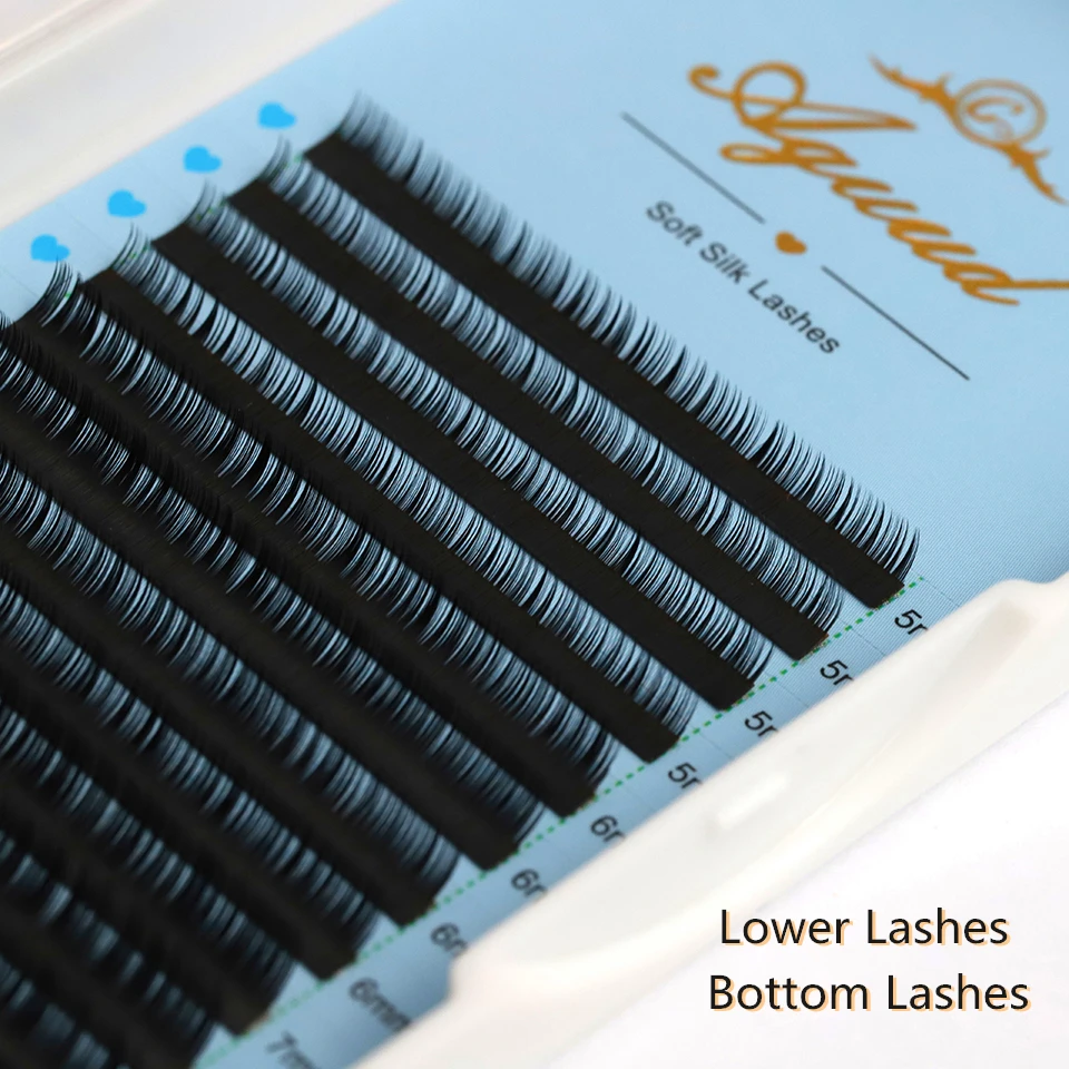  AGUUD Bottom Lower Individual Lashes 5mm 6mm 7mm Short Length B C CC D…