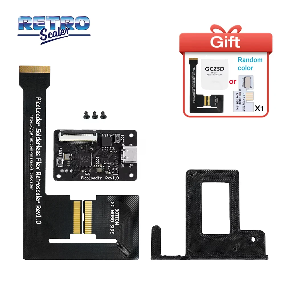 RetroScaler Black PicoLoader Flex Cable no Welding Required Compatible SD2SP2…