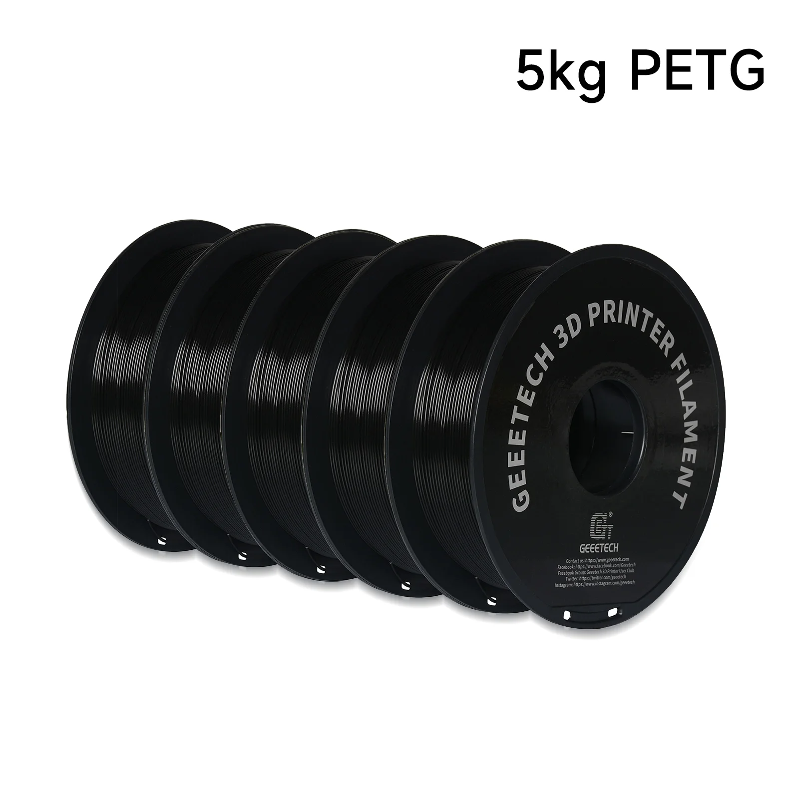 Geeetech 5Kg PETG 1.75mm Filament 3D Print Wire Vacuum Packaging Local…