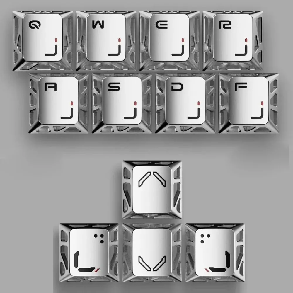 Aluminum Alloy Star Keycap Custom Metal CNC Hollow Personality Silver Keycap…