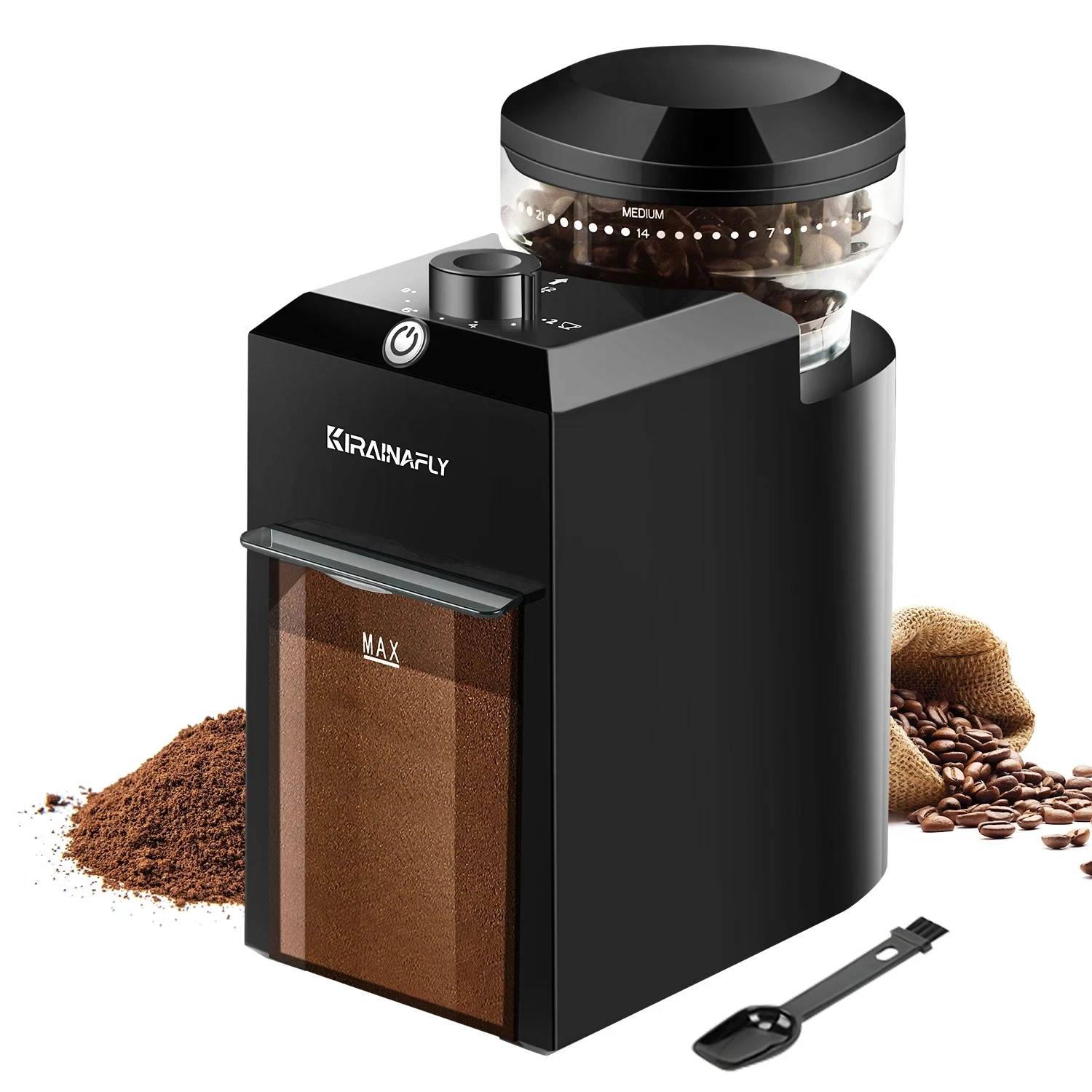Automatic Burr Mill Coffee Grinder Electric Coffee Bean Grinding with 28…