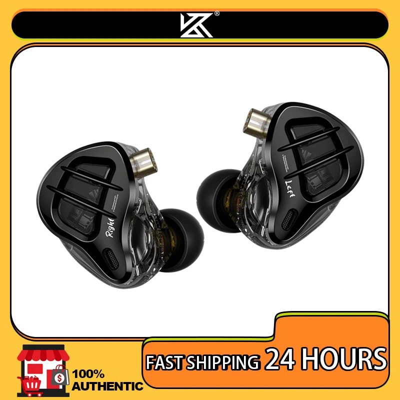 KZ ZAR Hybrid Driver In-ear Monitor 1DD + 7BA HiFi Headphones 2Pin Wired…