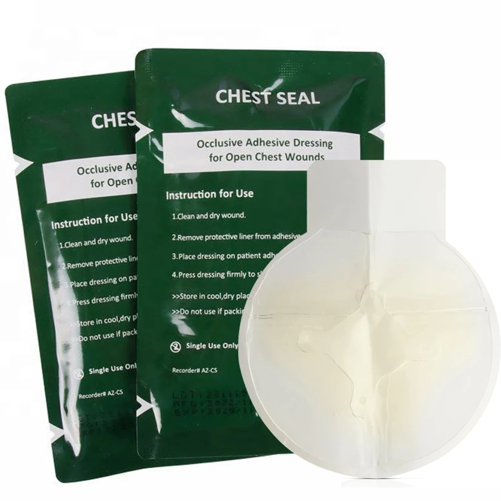 Vented Chest Seal Trauma Kits Emergency Medical Occlusive Chest Seal Dressing…