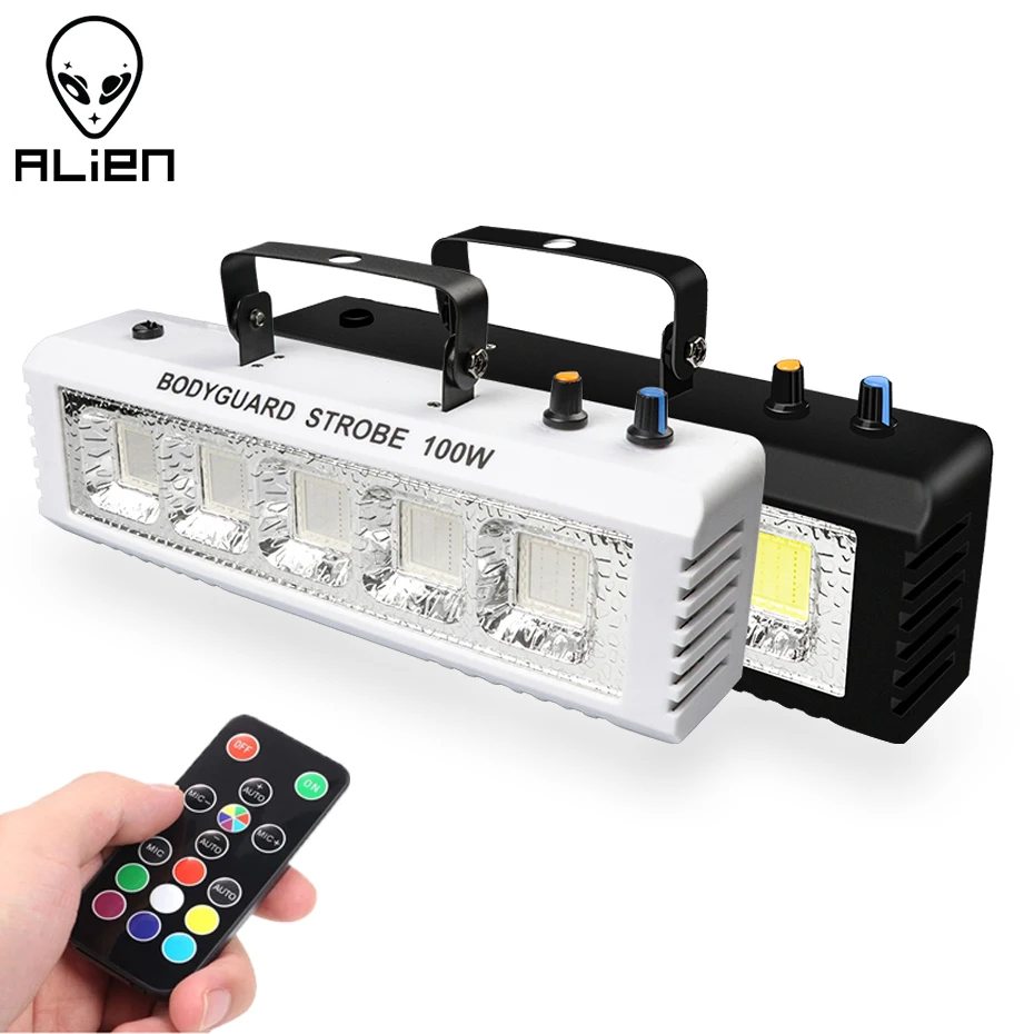 ALIEN RGB White DJ Disco Strobe Lights 40W 60W 80W 100W Remote Control Sound…