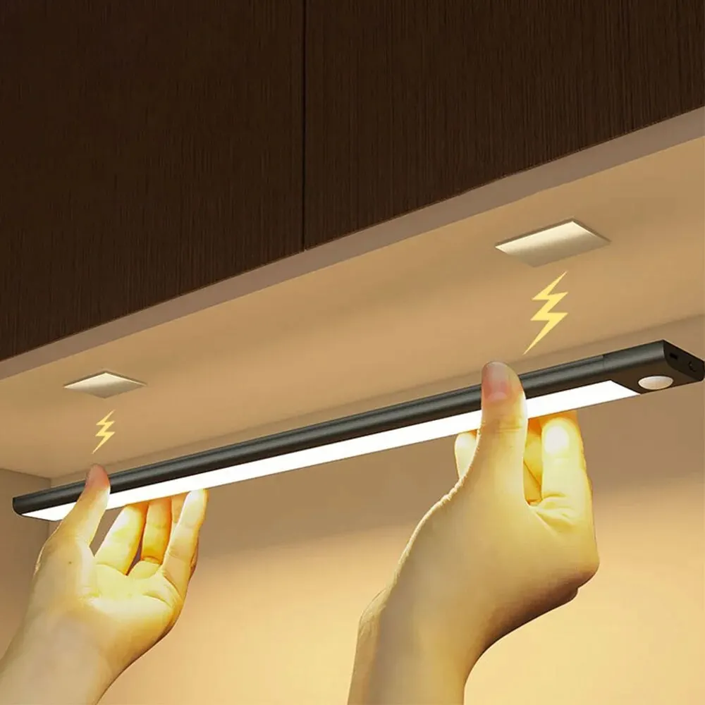 LED Cabinet Light USB Type-C Rechargeable Motion Sensor LED Lamp for Kitchen…