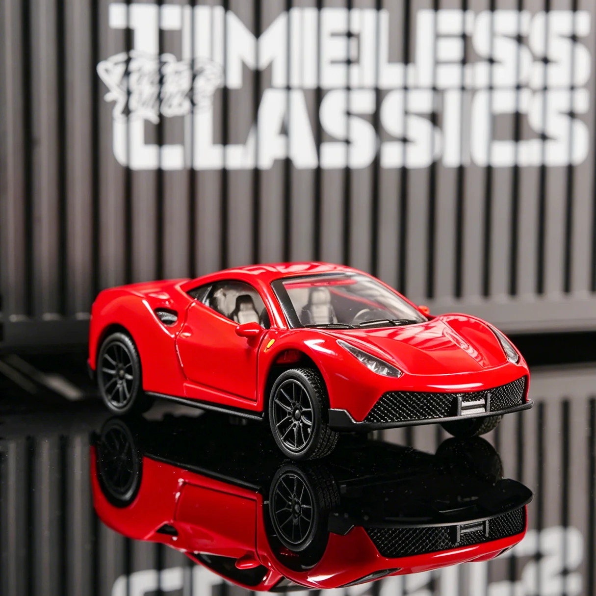 1:32 Red 488 GTB Diecast Sports Car, Alloy Coupe Model, Pull-Back Collectible…