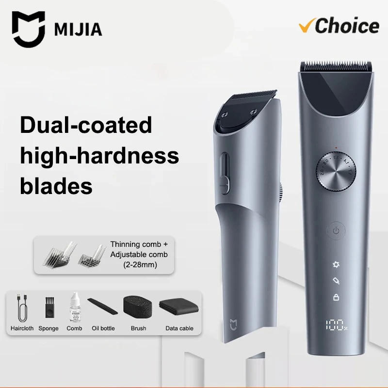 MIJIA Hair Clipper 2 Hair Trimmer Professional Beard Cut Machine IPX7…