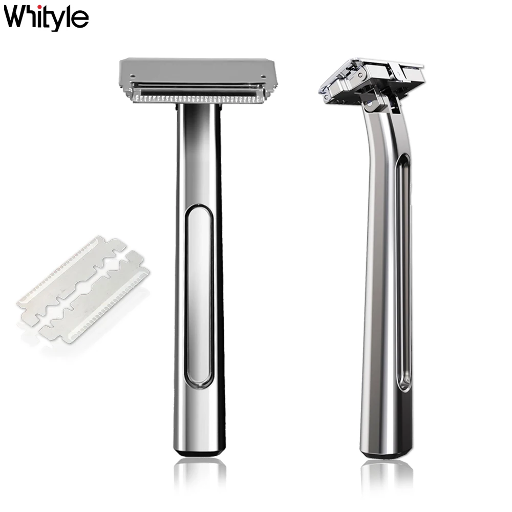 Whityle 20T Glide Pro 4D Double-edged Safety Razor Half Blade Shaver with…