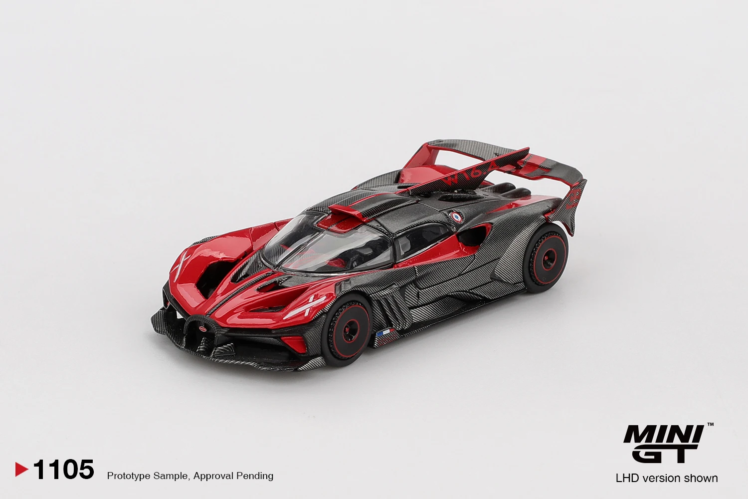 MINIGT 1/64 Bugatti Bolide Red MGT01105-CH Cars Alloy Diecast Metal Model…