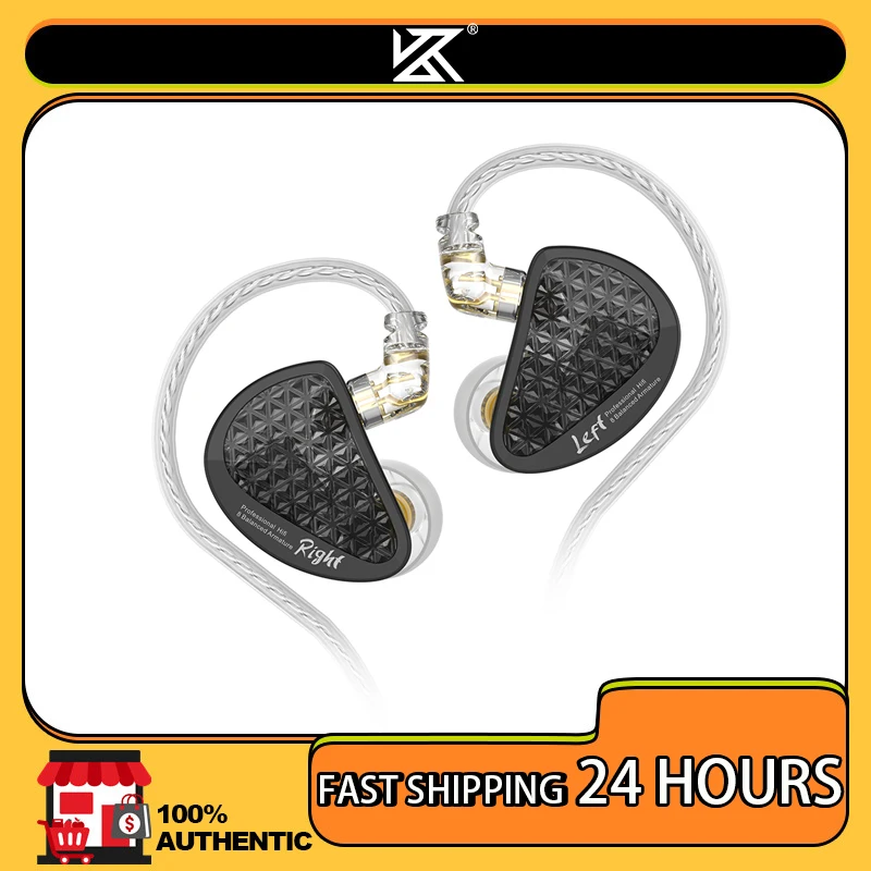 KZ AS16 Pro in Ear Wired Earphones 16BA Balanced Armature HIFI Bass Monitor…