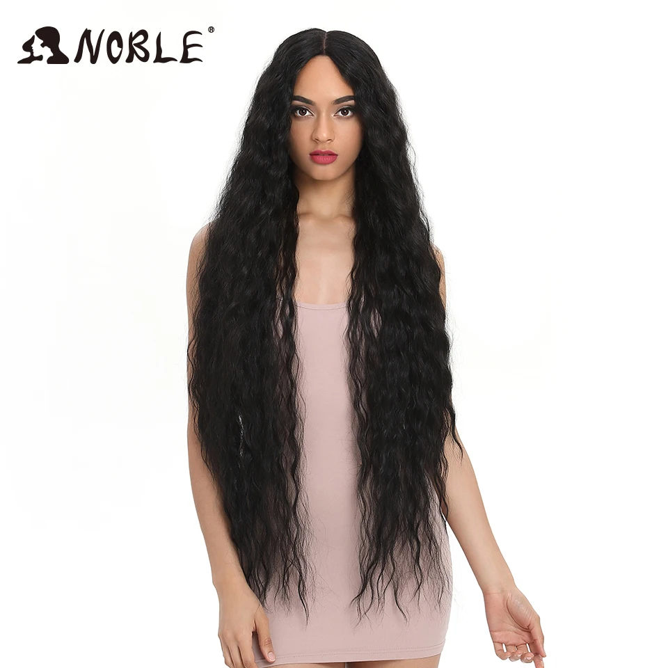 Noble Cosplay Synthetic Lace Wigs for Black Women Long Curly Hair 42 Inch…