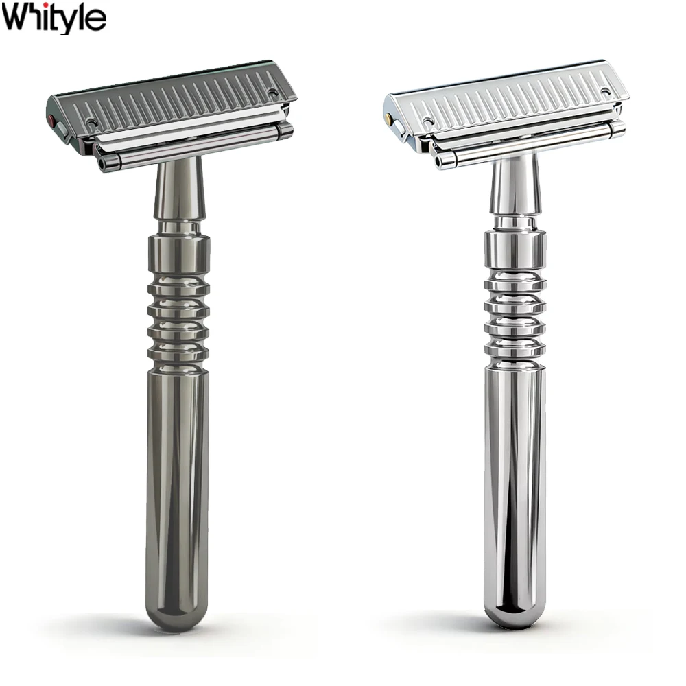 22T-2 New Reusable Twin Half Blade Safety Razor with Travel Case 30° Angled…