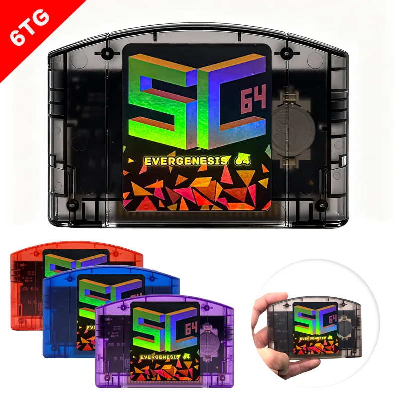 SC64 Open Source FlashCard N64 5000 in 1 Game Cartridge for Nintendo 64 Video…