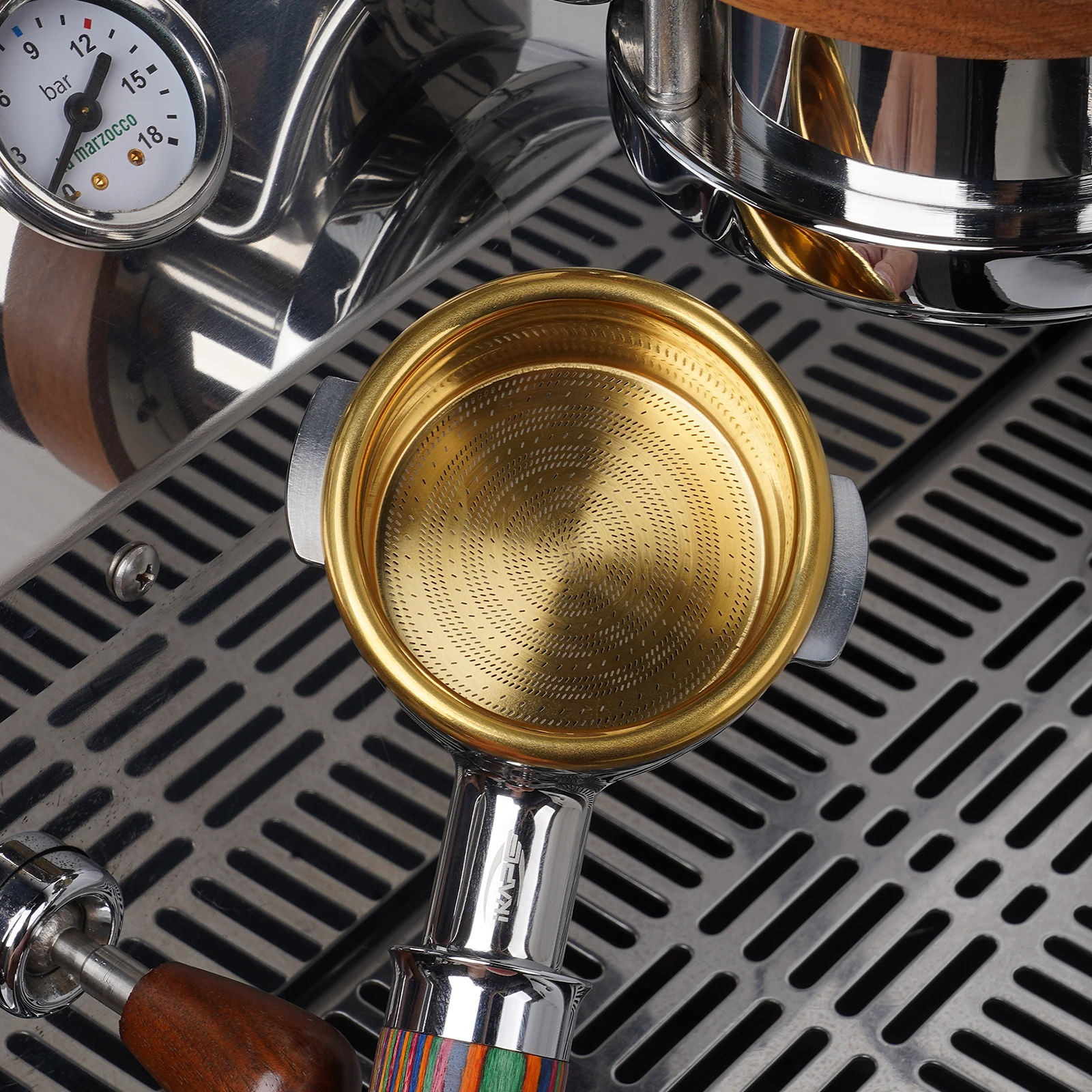 IKAPE Precision High Extraction Espresso Filter Basket -Clockwork, Stainless…