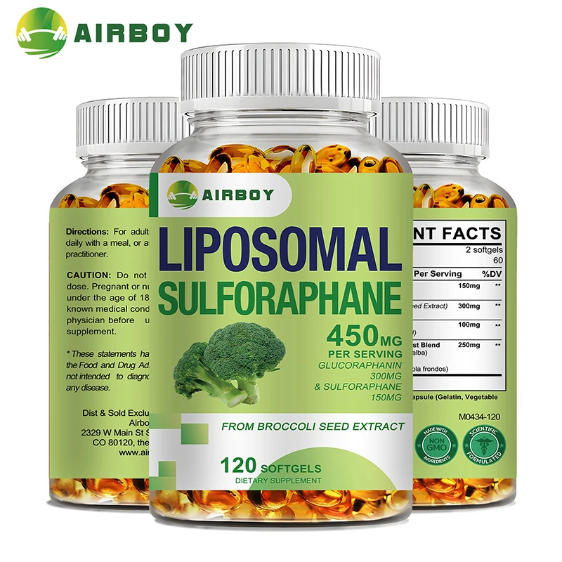 Liposomal Sulforaphane 450mg - Antioxidant, Heart Supplement, Immunity…