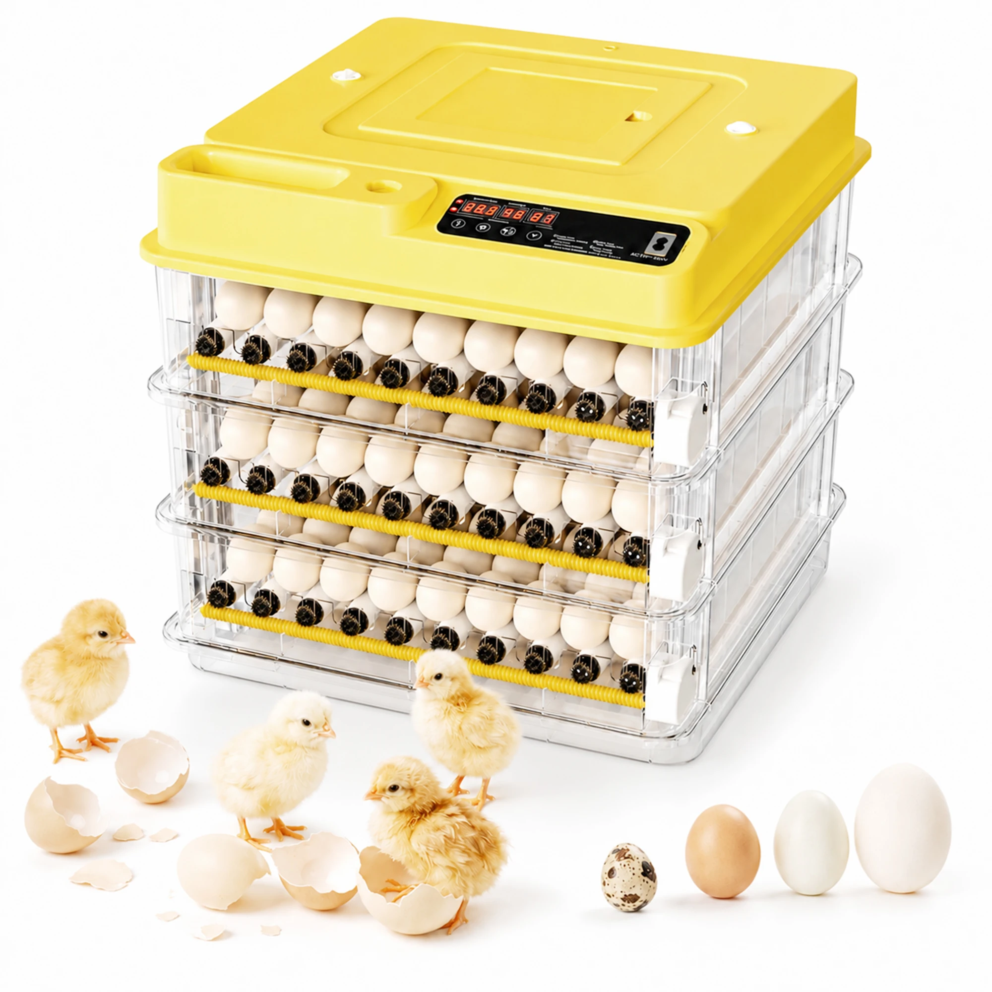 3 Layer Smart Electric Egg Incubator 20.6 X 18.5 X 15.5 Inch Fully Automatic…