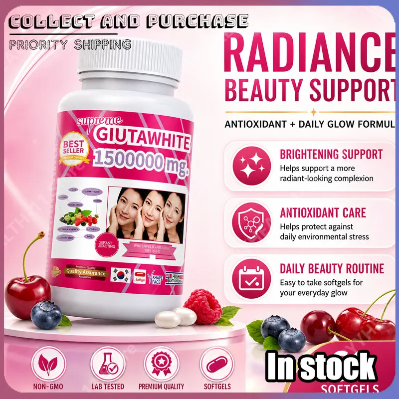 1500000mg Glutathione Capsules with Vitamin C Biotin Zinc Acerola Cherry for…