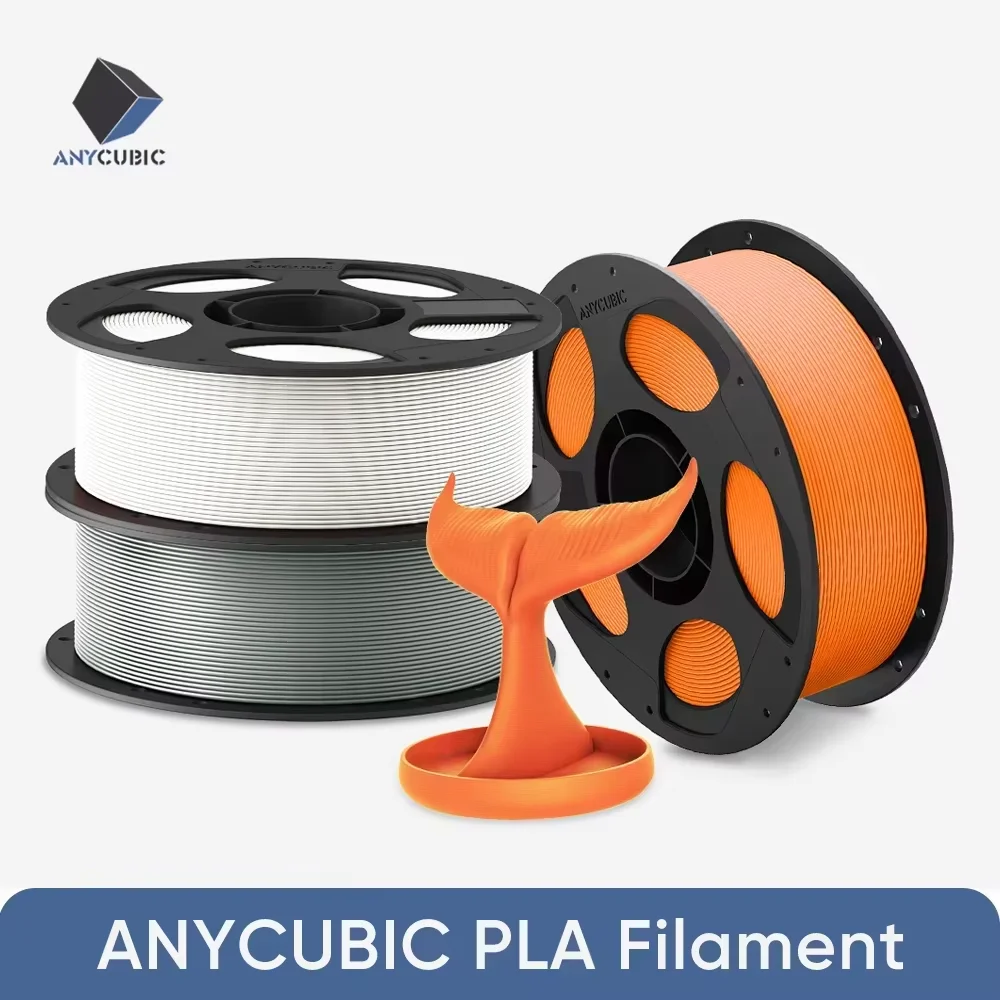 4KG ANYCUBIC PLA Filament 1.75mm 1KG/Roll for 3D Printers Kobra Series Neat…