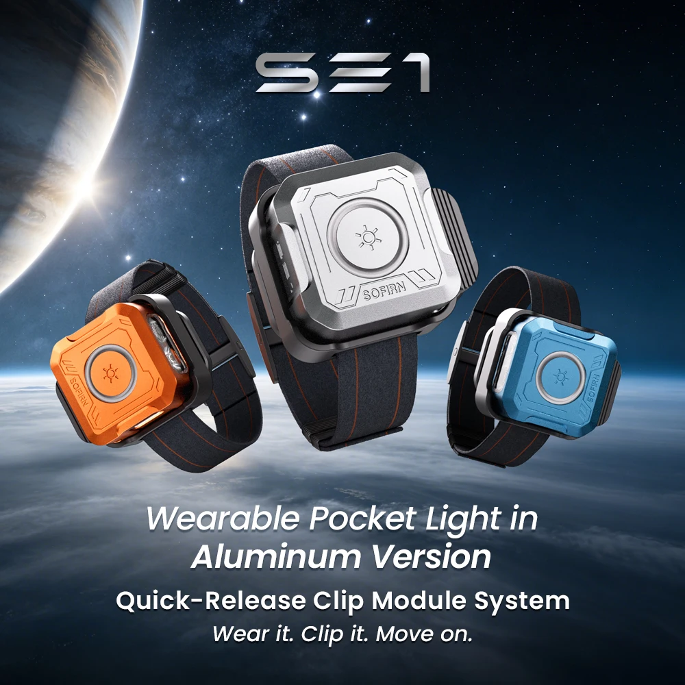 NEW SOFIRN SE1 300Lm Pocket Flashlight 76M RGB Signal Ring EDC Light Magnetic…