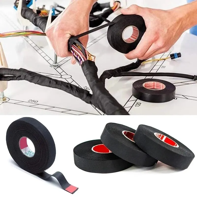15 Meter Heat-resistant Flame Retardant Tape Coroplast Adhesive Cloth Tape…