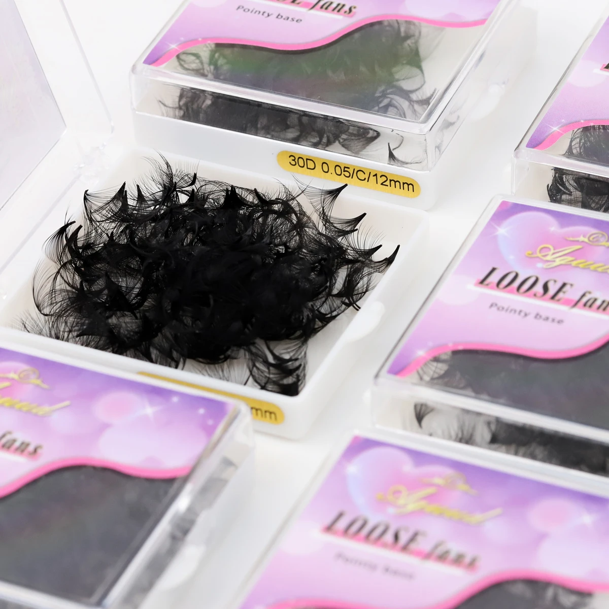 AGUUD All Size 3D-40D Loose Fan Eyelash Extensions Mega Volume Fans Pointy…