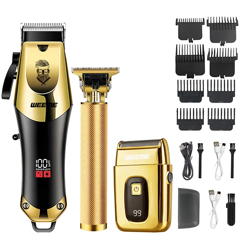T9 Vintage Men's Electric Hair Clipper Beard Trimmer/Rechargeable Hair…