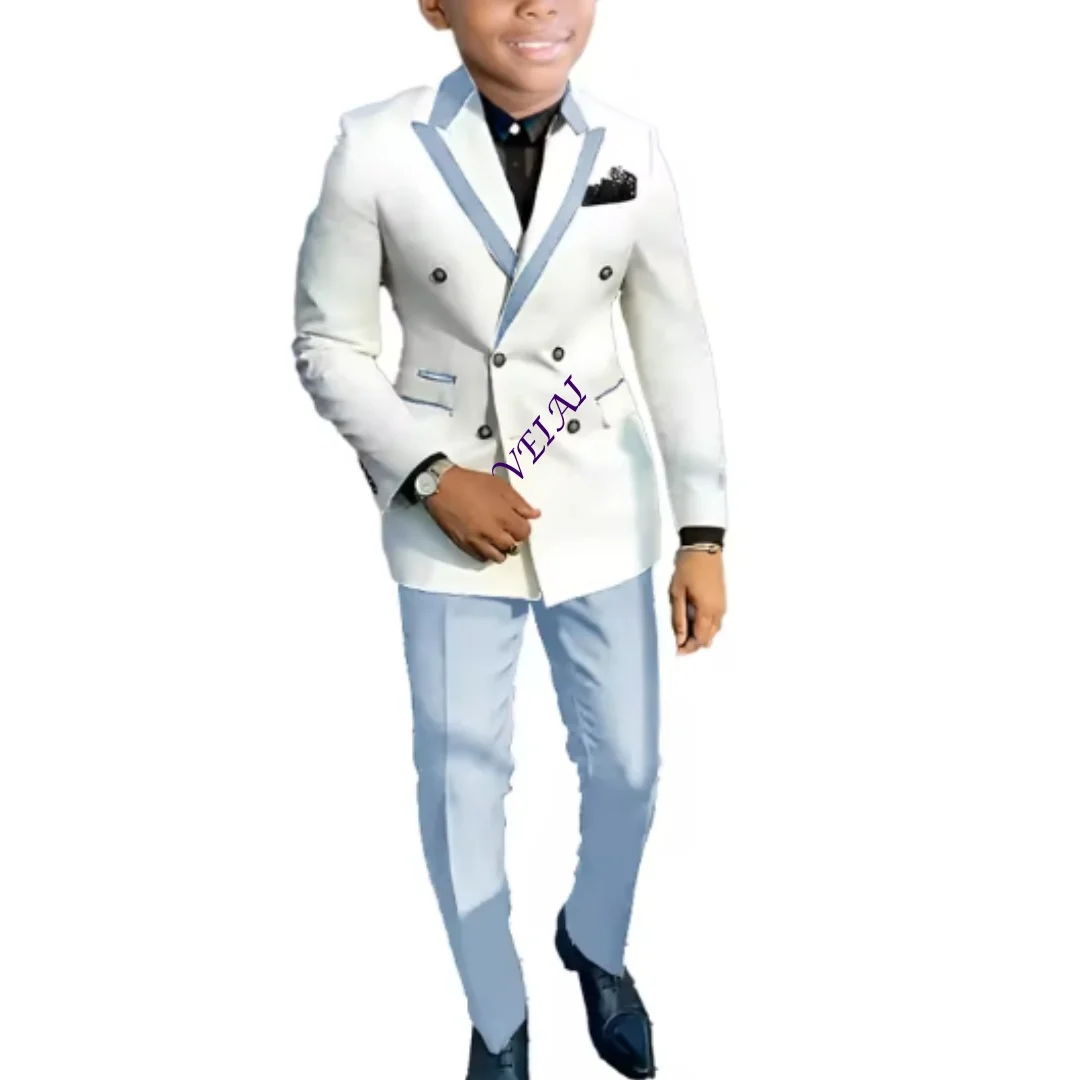 Kids Wedding Outfit Jacket Pants Vest Party Dress Shawl Collar Kids Blazer…