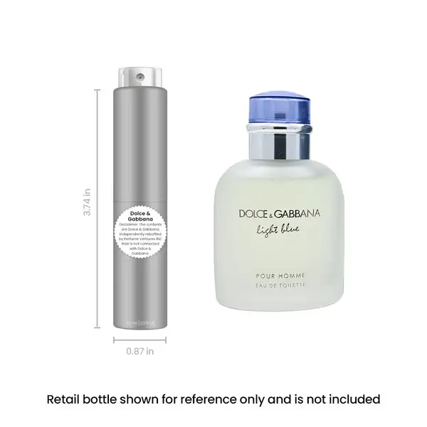Light Blue Cologne for Men Travel Spray Edt 5mL