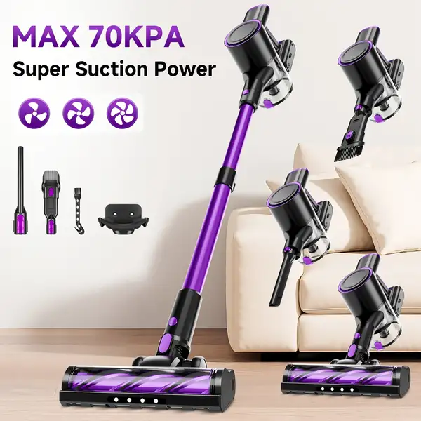 Powerful Handheld Vacuum Cleaner with Detachable Battery Pet Hair Floors…