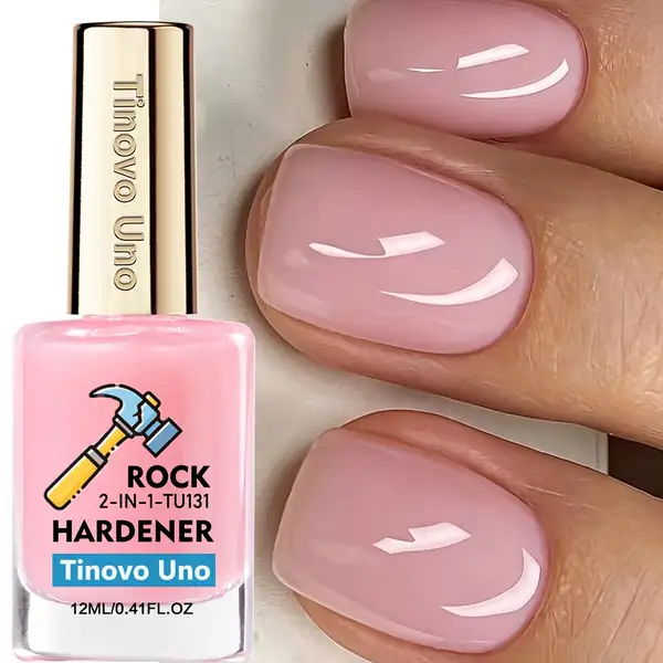 Tinovo Clear Pink Hardener Air Dry Keratin in 1 Nail Strengthener Tu131…