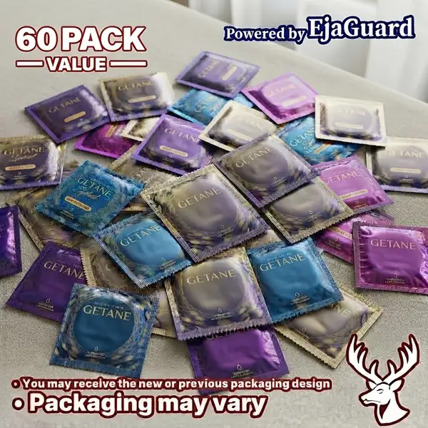 60pcs Pack Ribbed Studded Dotted Ultra Thin Lubricated Multiple Textures…
