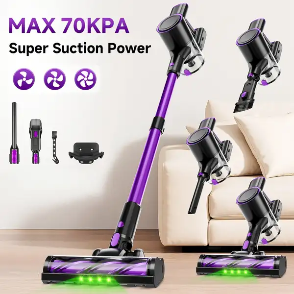 Wired/Wireless Vacuum Cleaner, 55-70KPa Vertical Vacuum Cleaner, Three-speed…