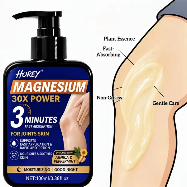 100mL Magnesium Joint Skin Massage Cream Enriched with Lavender and Honey for…