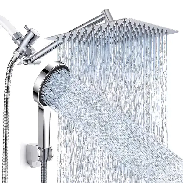 Shower Head High Pressure Handheld Shower Combo with Extension Arm 9 Settings…