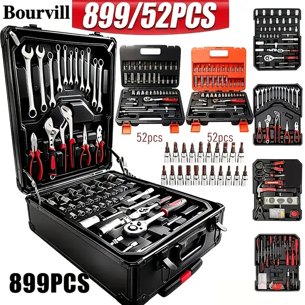 899 52pcs Professional Tool Set Multi Functional Toolbox Portable Design for…