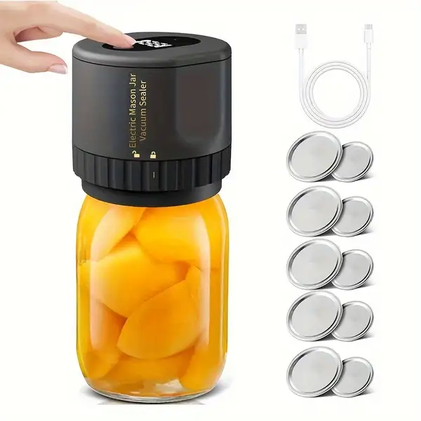 Electric Mason Jars Bulk Mason Jar Touch Seal for Mason Jars Mason Jar Lids…