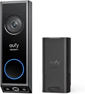 eufy Security Video Doorbell E340 Kit with Battery, 2K FHD, Built-in 8GB