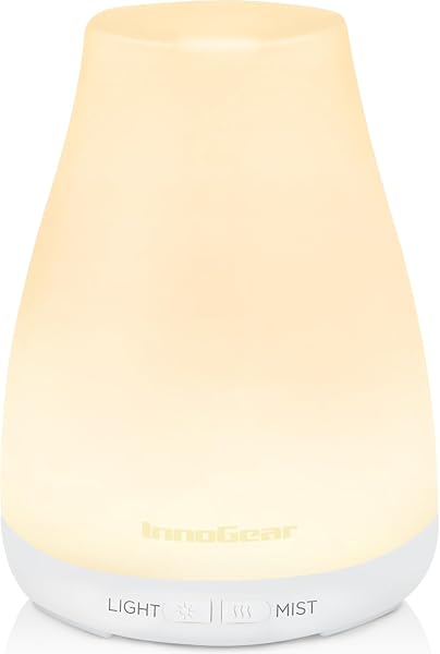 InnoGear Essential Oil Diffuser Ultrasonic Diffusers for Home, Basic White