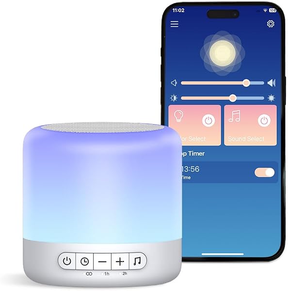 Easysleep Smart Sound Machine Baby White Noise Machine for Sleeping Bedside…