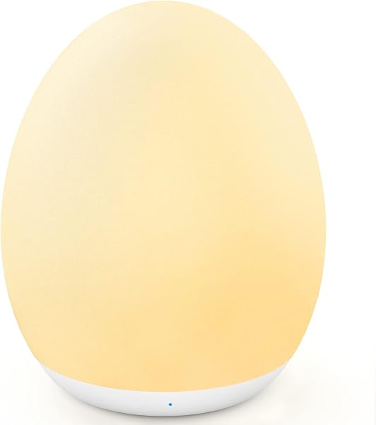 MediAcous Night Light for Kids, 7 Colors Changing Egg Light for Nursery