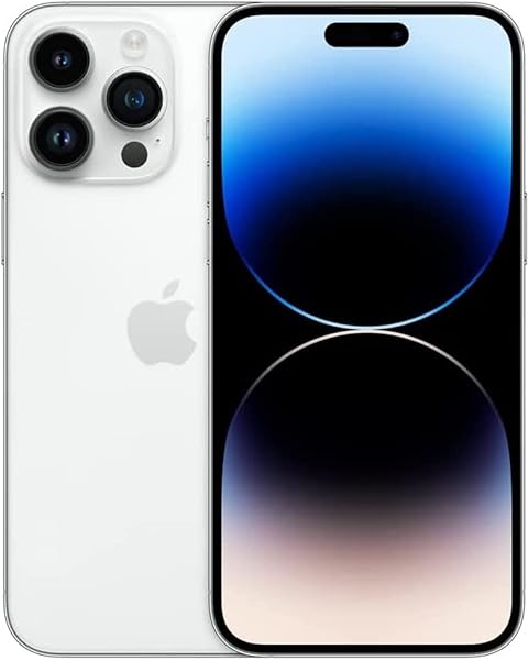 Apple iPhone 14 Pro Max, 512GB, Silver - Locked to AT&T (Renewed)