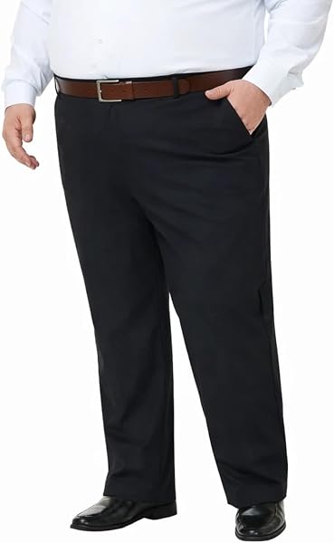 SNOWTEN Mens Classic Fit Golf Pants Stretch Dress Pants 30''/32''/34''…