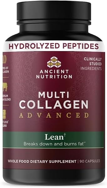 Ancient Nutrition Advanced Multi Collagen Peptides Capsules, Lean