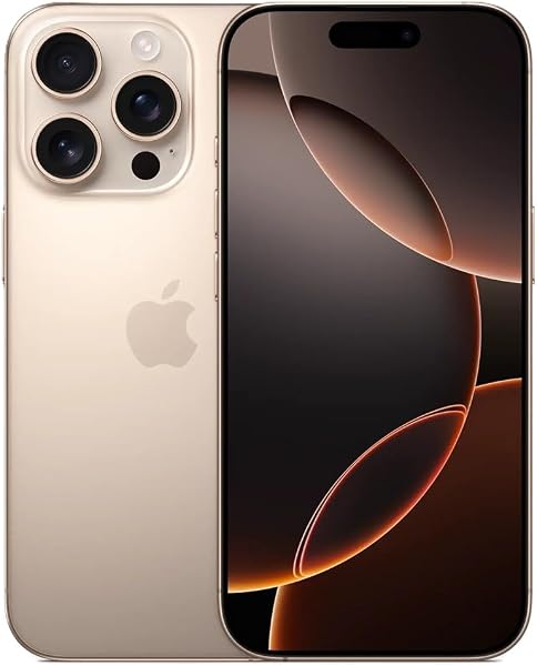 Apple iPhone 16 Pro Max, 1TB, Desert Titanium - Unlocked (Renewed)