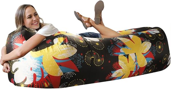 WEKAPO Inflatable Couch Air Lounger Chair - Camping & Beach Accessories…