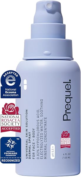 Prequel Skin Hypochlorous Acid Spray - HOCL Facial Mist Minerals 4oz
