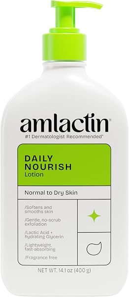 Amlactin Daily Nourish Body Lotion, 12% Lactic Acid, 14.1 Oz