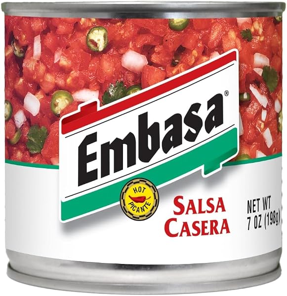 Embasa Salsa Casera, Hot, 7-Ounce Cans (Pack of 12)